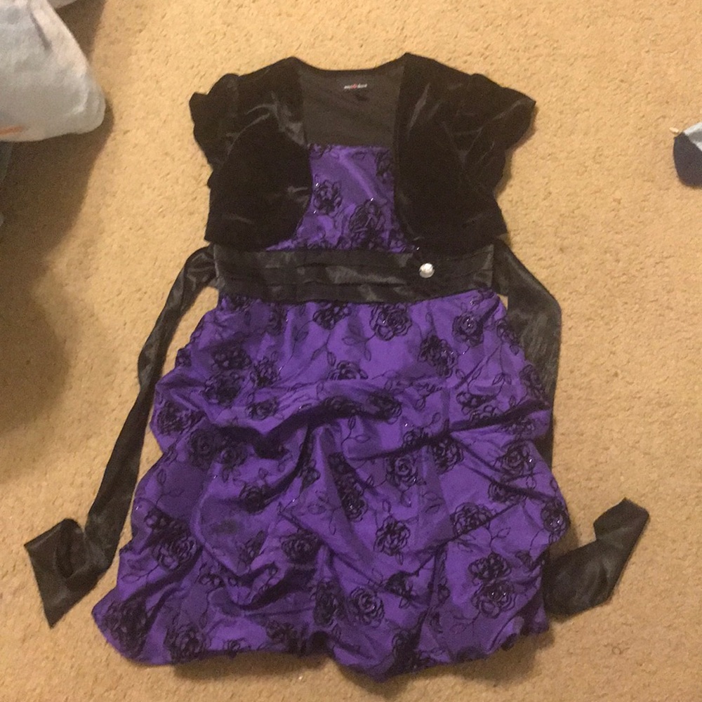 Children’s purple formal dress